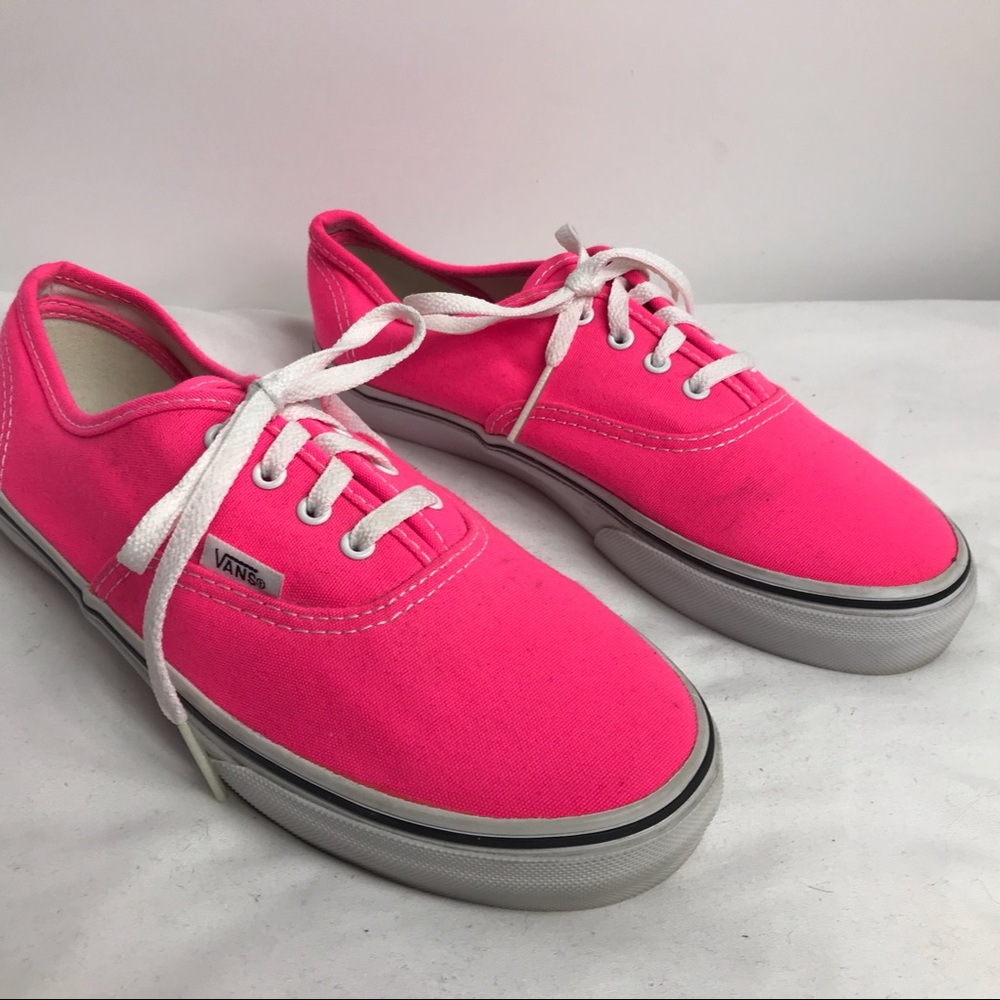 Vans Hot Pink Skater Shoes Canvas Sz 3